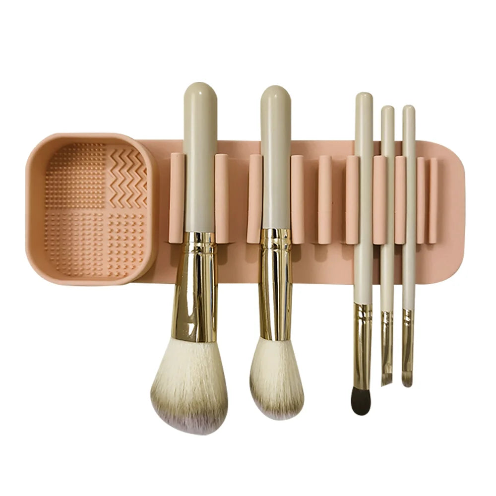 1PCS Silicone Washing Bowl Makeup Brush Cleaning Box Make-up Egg Drying Tool Set Powder Puff Washer Sponge Storage Artifact