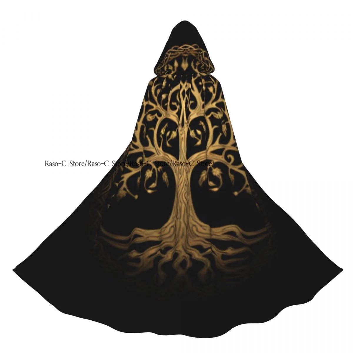 Hooded Cloak Unisex Cloak with Hood Tree With Ripe Apples Harvest Season Theme Cloak Vampire Witch Cape Cosplay Costume