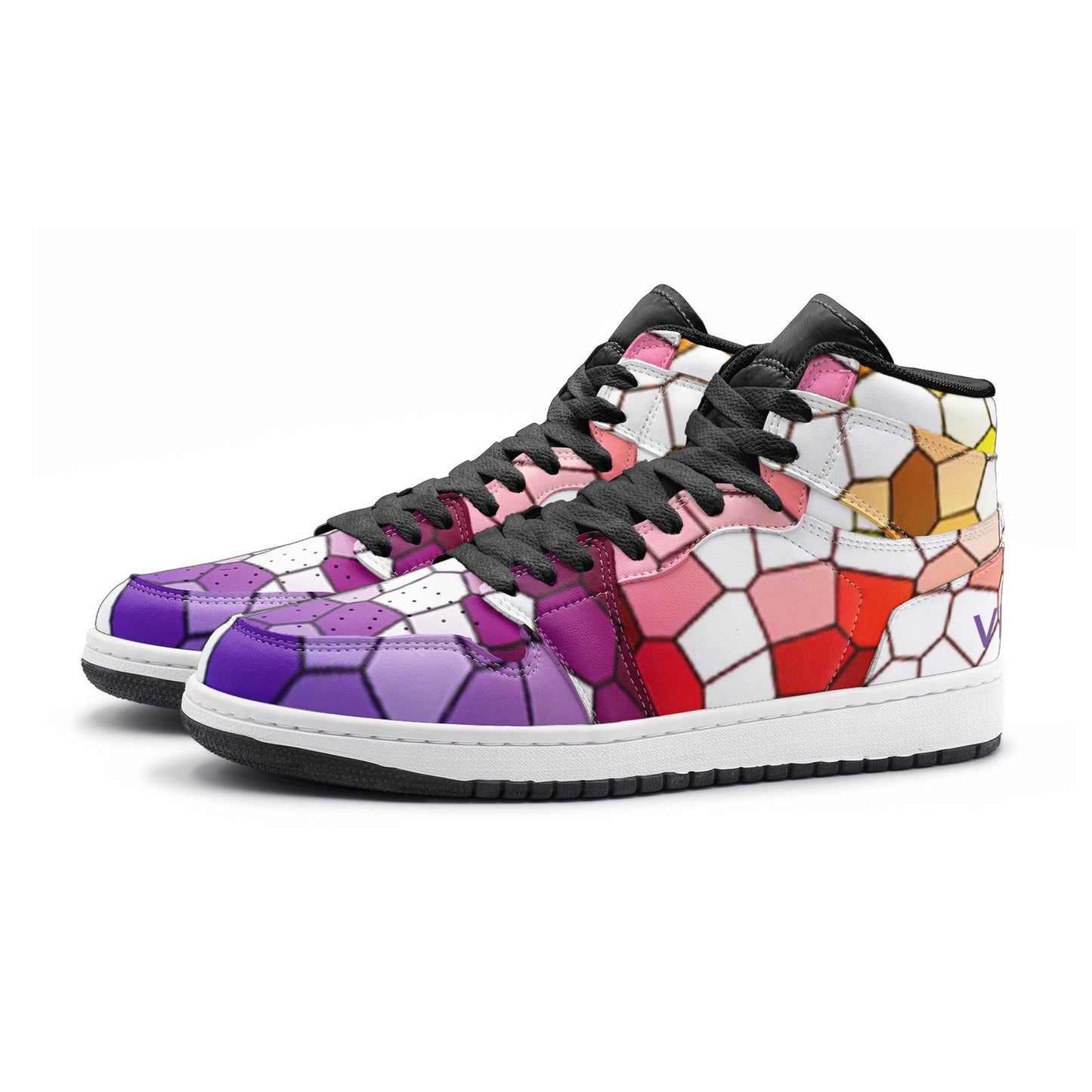 VIPER HIP HOP SHOES High Top Style 55TO 02 Mosaic Sneakers