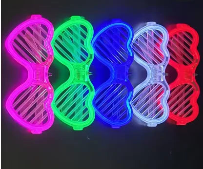 5/10/15/20/30 Pcs Led Neon Party Glasses Light Up Sunglasses Glow in the Dark Glasses for Kids Adults Party Supplies