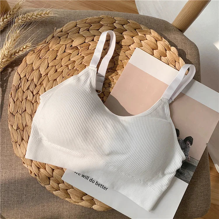 Sexy Underwear Women Gather No Steel Ring Lingerie Bra Tube Top Wrapped Chest Beauty Back Actival Cotton Thin Section Tube Top