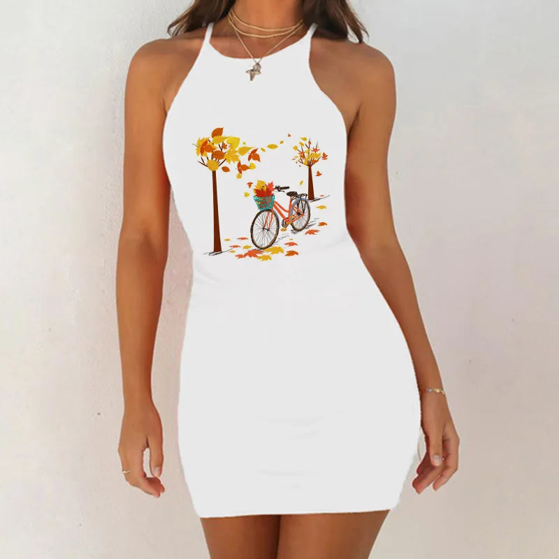 Nightgown Women Kawaii Korean Graphic Nightdress Plus Size Night Dress Sexy Sleepwear Slim Pack Hip Sleeveless Sleepshirts