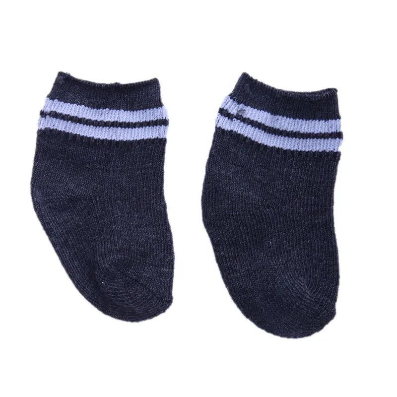 Blue Sportswear Doll Clothes Basketball Gym Shoes For 18inch American Doll 43Cm Reborn Baby items & Logan Boy Dolls Accessories