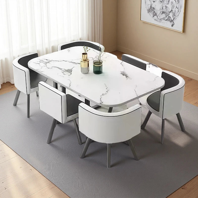 Extendable Dining Room Table Wood Contemporary Design With Chairs Kitchen Restaurant Use Mesa Redonda Comedor Professional