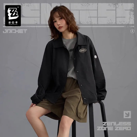 Official miHoYo Zenless Zone Zero Three Z STUDIO 2025SS Series Thin Coach Jacket Genuine Anime Game Peripheral Clothing
