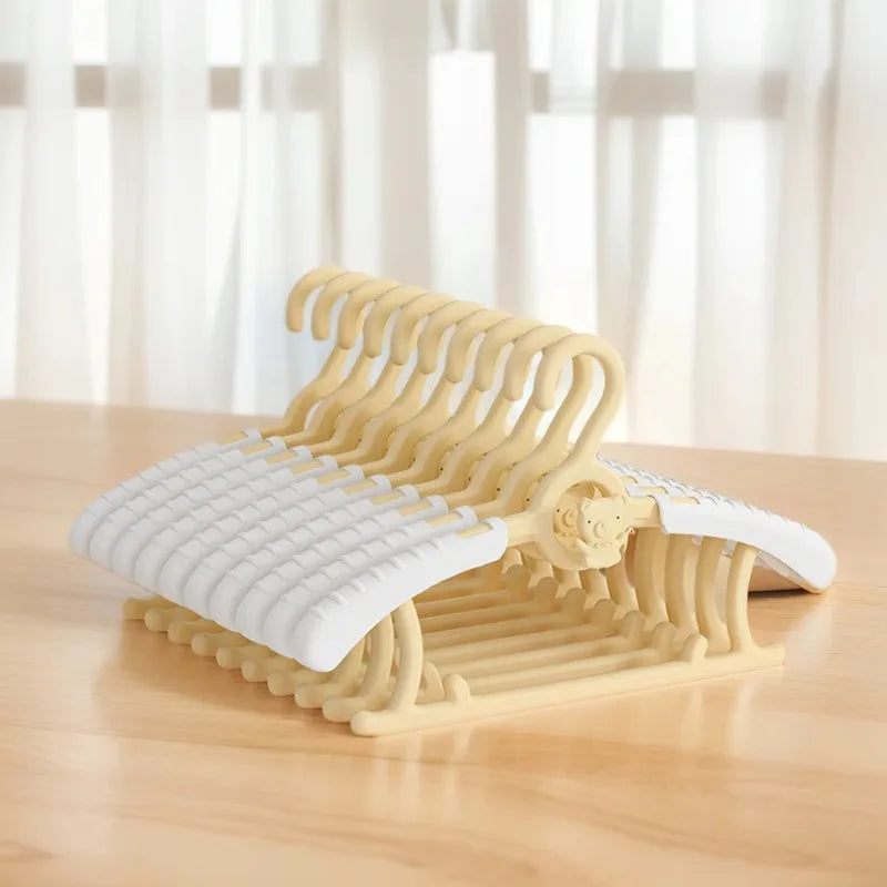 Extendable Baby Nursery Closet Hanger Space Saving Kids Clothes Hanger for Girl Boy Toddler Kids