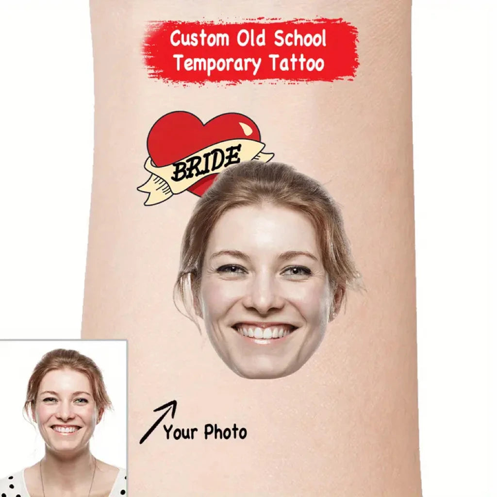 40PCS Customizable wedding temporary tattoo sticker personalized couple lover Proposal Bride groom decoration dressing up marrym