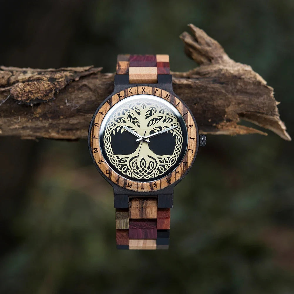 Customize Men Wooden Watch BOBO BIRD New Design Wristwatch Luminous Retro Ebony Zebra Clock for Male zegarek męski Dropshipping