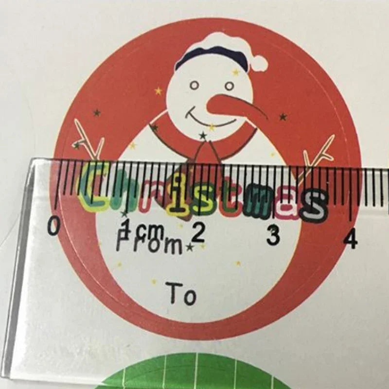 10sheets/lot  Christmas theme kawaii paper adhesive seal sticker gifts sealing sticky decorative  label Gift Sealing Sticker