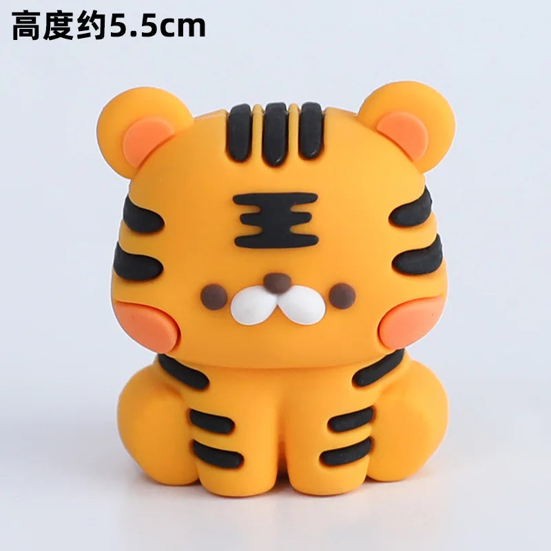 1pcs Jungle Party Cake Topper Safari Animals Figures Toys Picks Wild Jungle Animals Theme Baby Shower Happy Birthday Cake Decor