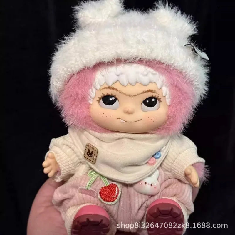 【Only clothes】 Suitable for 20cm Wakuku Baby Clothes Trendy Party Bibs Cotton Dolls Blind Boxes Plush Toys and Clothing