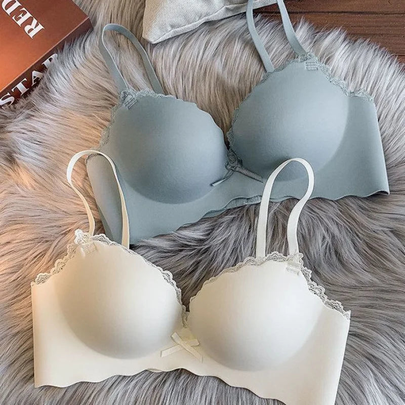 Women Small Bra Push Up Brasieres Thick Adjustable Wireless Underwear Woman Sexy Intimates Lingerie Brasiere