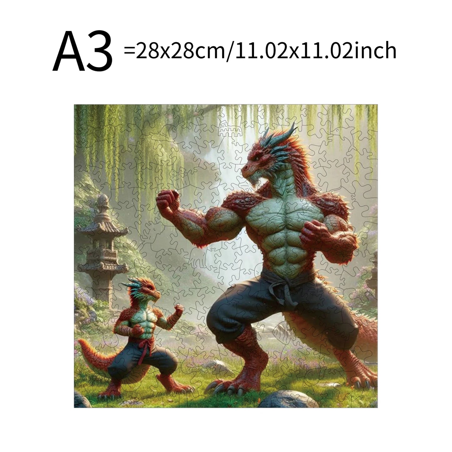 Bull Dragon Eagle Ghost Animal Puzzles High Quality Jigsaw Puzzle Wooden Puzzle Best Christmas Gift