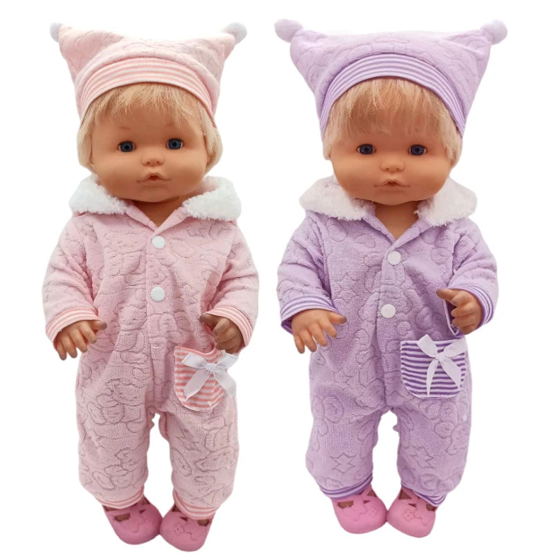 40cm Baby Doll Boy Clothes Grey Rompers Sock Hat For 38 Cm Nenuco Doll Clothing Ropa Y Su Hermanita Toys Wears