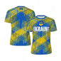 Ukraine Flag Graphic Football T Shirts For Men Summer Casual 3D National Emblem Printed Sports T-shirt Loose Breathable Tees