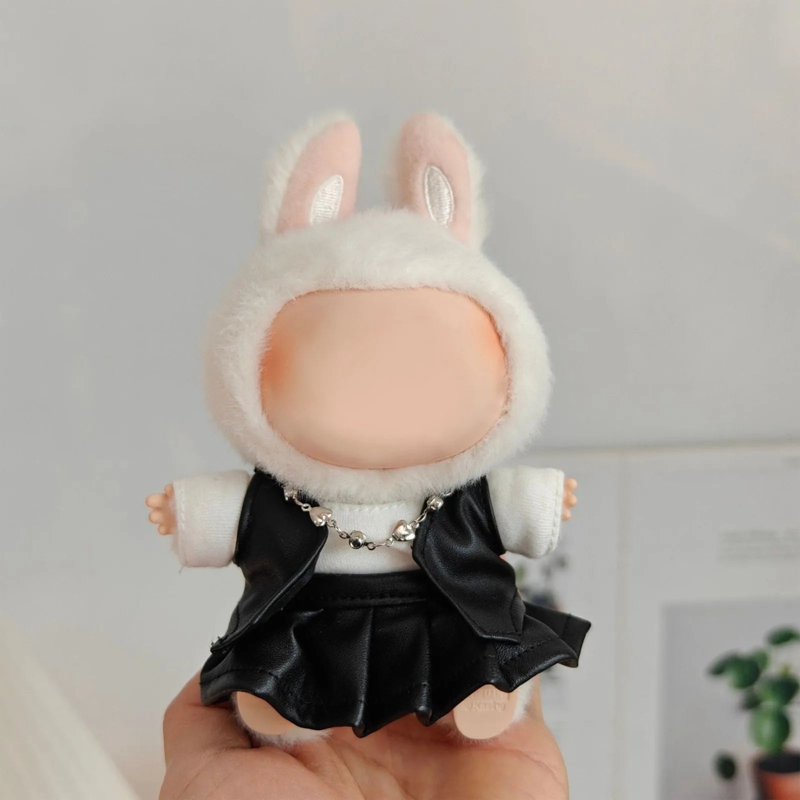 For 17cm Labubu baby clothes series doll clothes Macaron for Modern style of labubu outfit