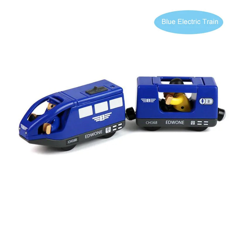 RC Electric Train Set Truck Magnetic Train Diecast Slot Car Toy Fit for Wooden Railway Train Track Birthday Christmas Gift