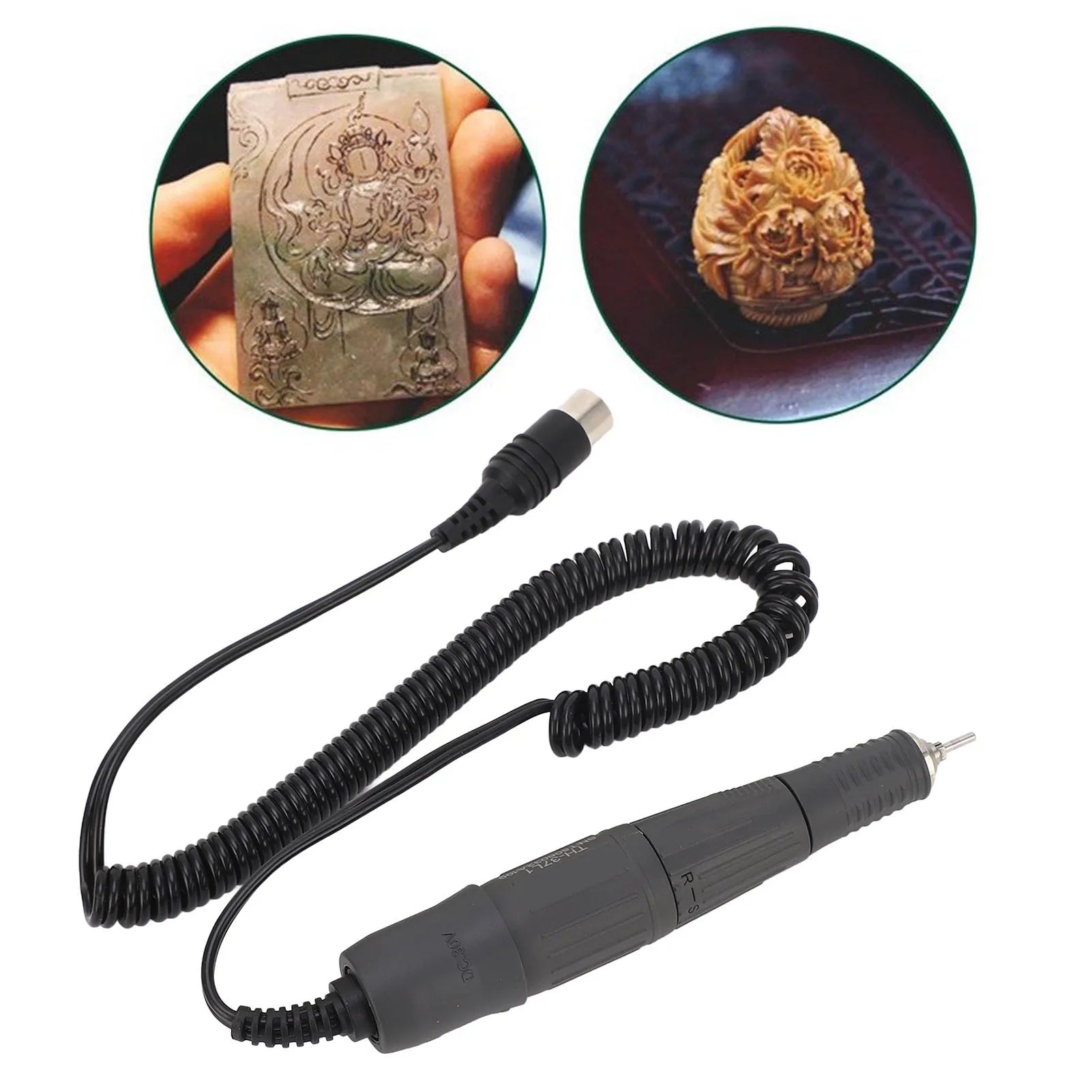 Polishing  Motor Handle Micromotor Handle  Motor Handpiece CW CCW 35000RPM with Carbon Brush for Polishing Grinding