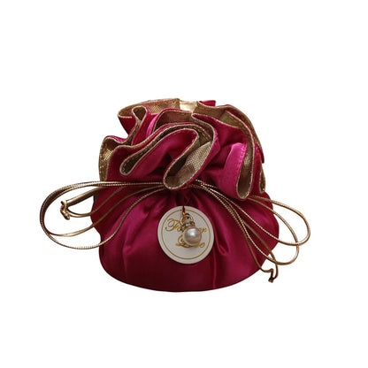 4Pcs Portable Candy Packaging Bags Chinese Style Light Luxury Drawstring Bag Fashion Cloth Velvet Storage Bag Festival