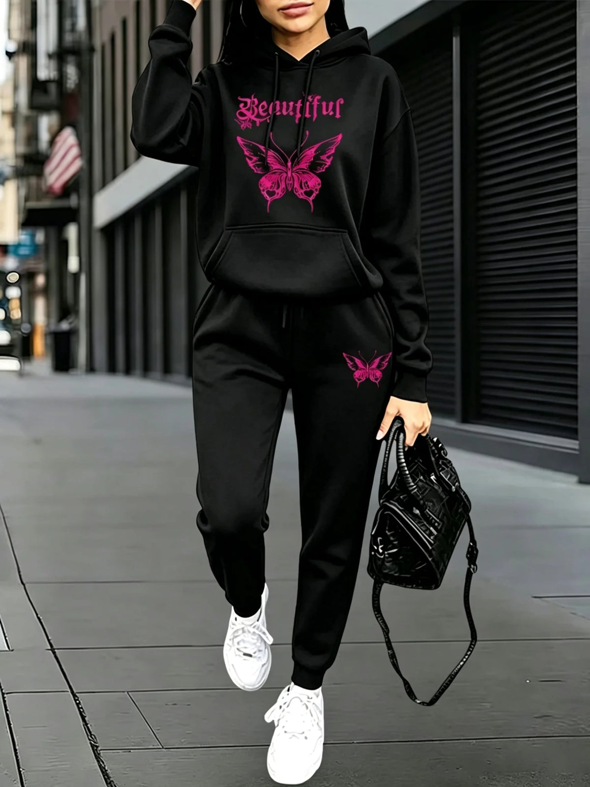 2026 Fashion Tracksuit for Women Autumn Winter Daily Casual Sports Jogger Sets Hoodies + Sweatpants Home Outdoor Comfort Outfits