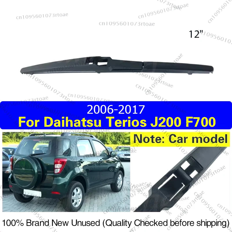 Car Wiper For Daihatsu Terios J200 F700 2006 - 2017 Rear Wiper Blade Windshield Windscreen Tailgate Window Rain Brush 12"