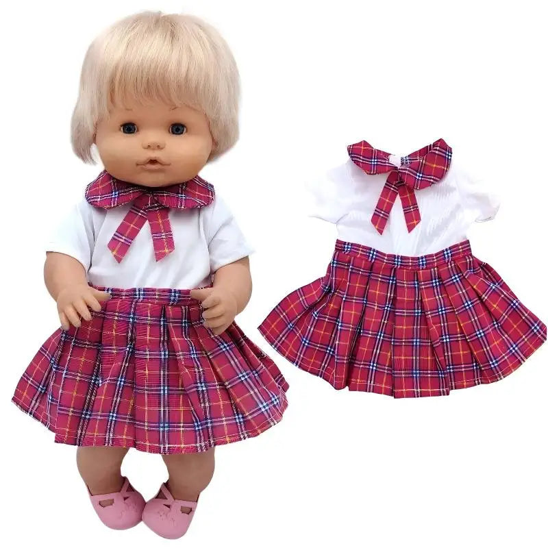 16 Inch Nenuco Doll Clothes T-shirt Short  for 40cm Ropa Y Su Hermanita 38cm Baby Doll Fashion Denim Shorts