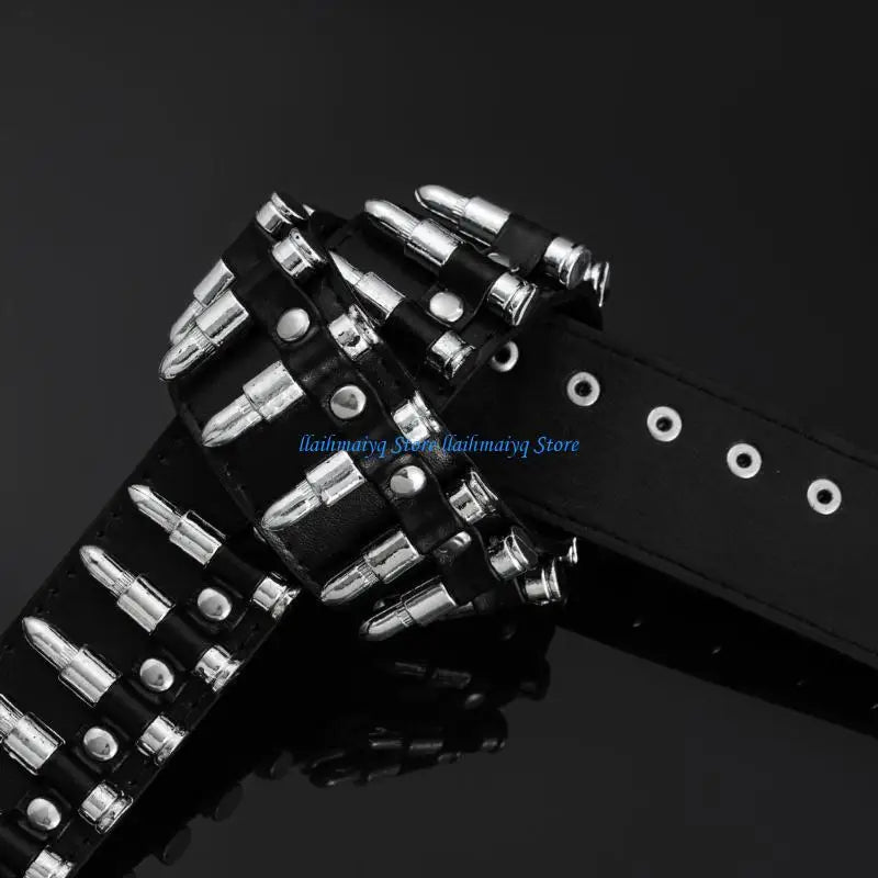 573B Fashion Hot Girls Alloy Warhead Rivet Waist Straps Pin Buckle Belt Universal Coat Dress Ladies Thin Formal Waistband