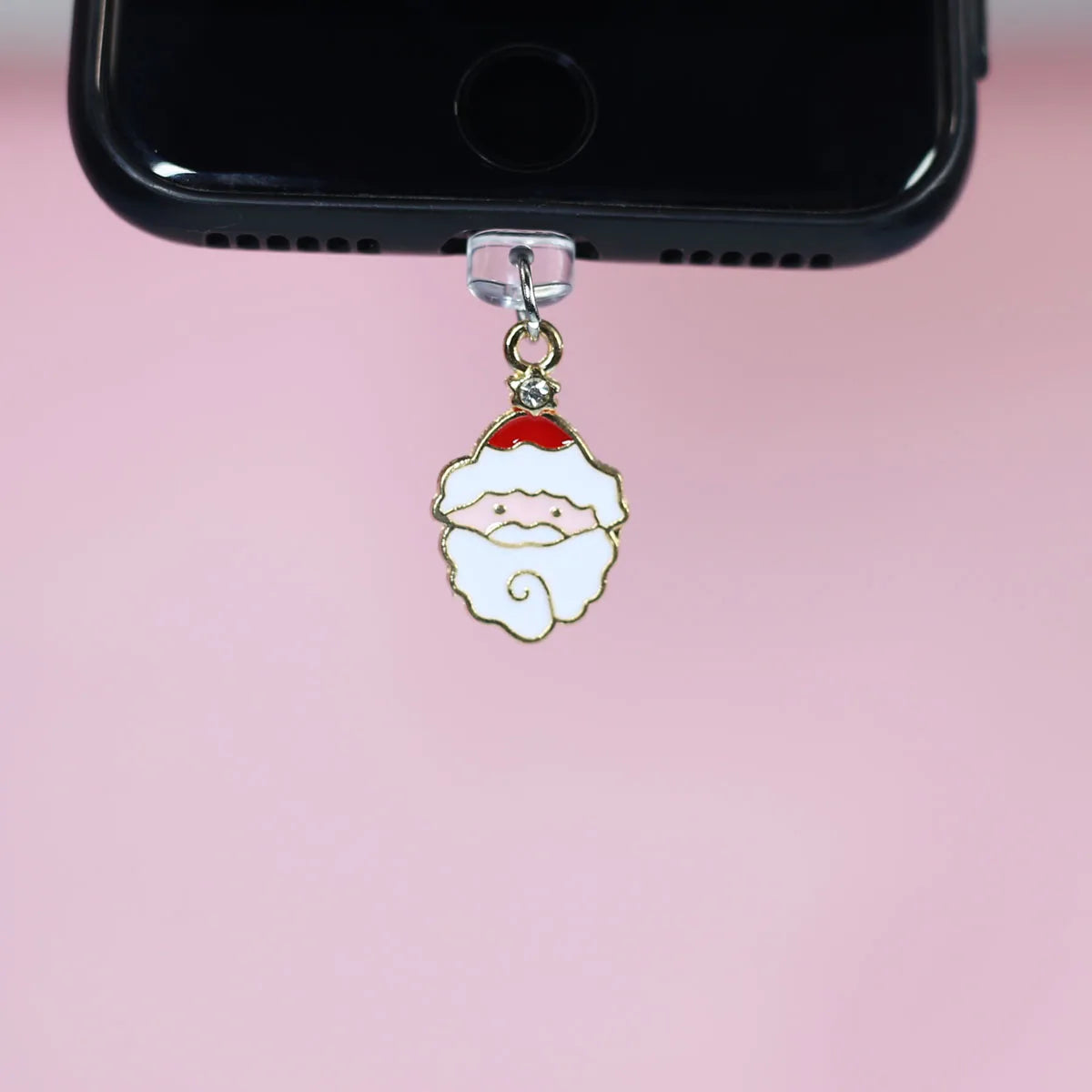Christmas Santa Claus Christmas Tree Christmas Hat Mobile Dust Plug Pendant For IPhone Accessories Decoration Type-C Port Dust