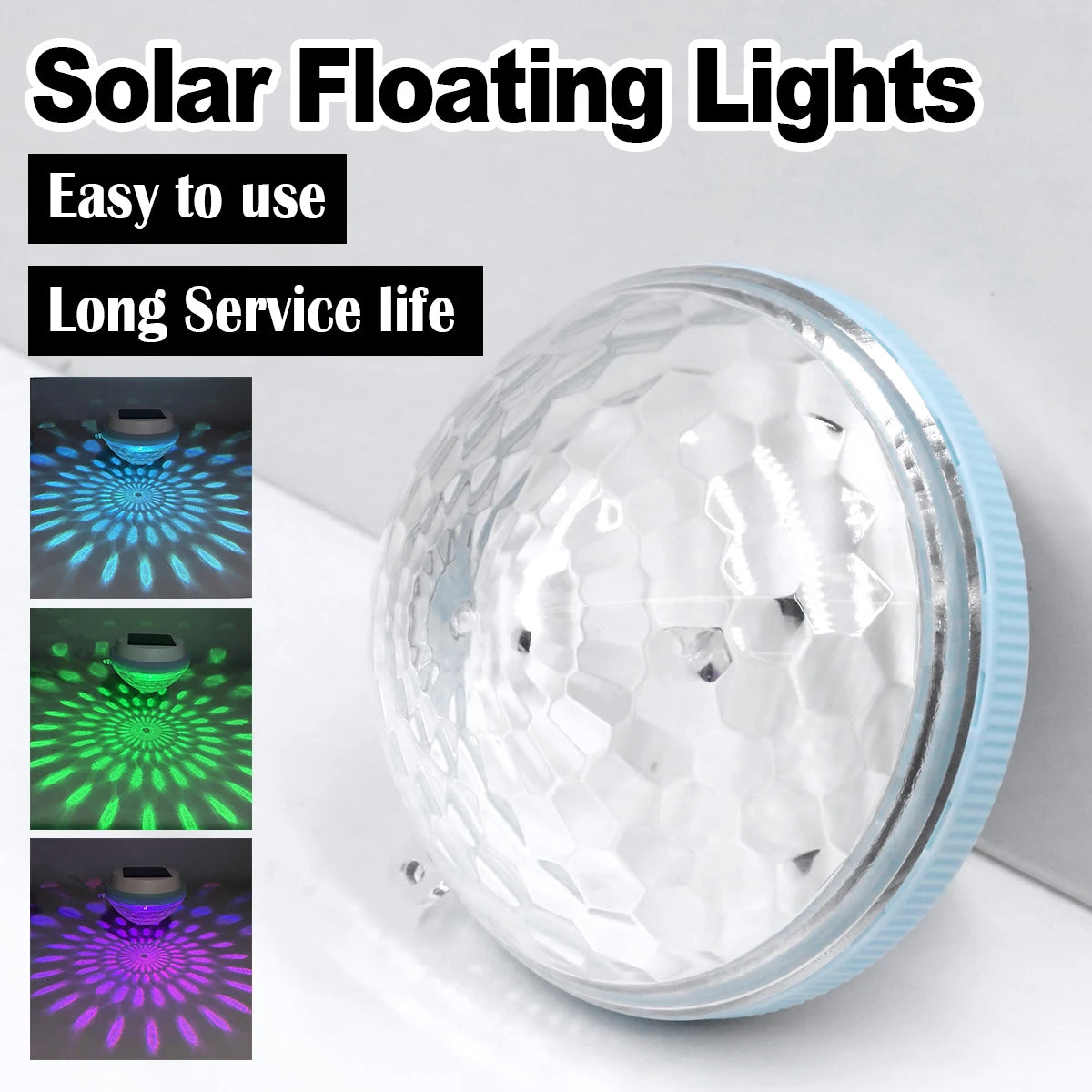 Solar Floating Pool Light Rechargeable Led Lamp With Panel Outdoor Lamps Garden Decorative Powered Lighting Christmas Decoration