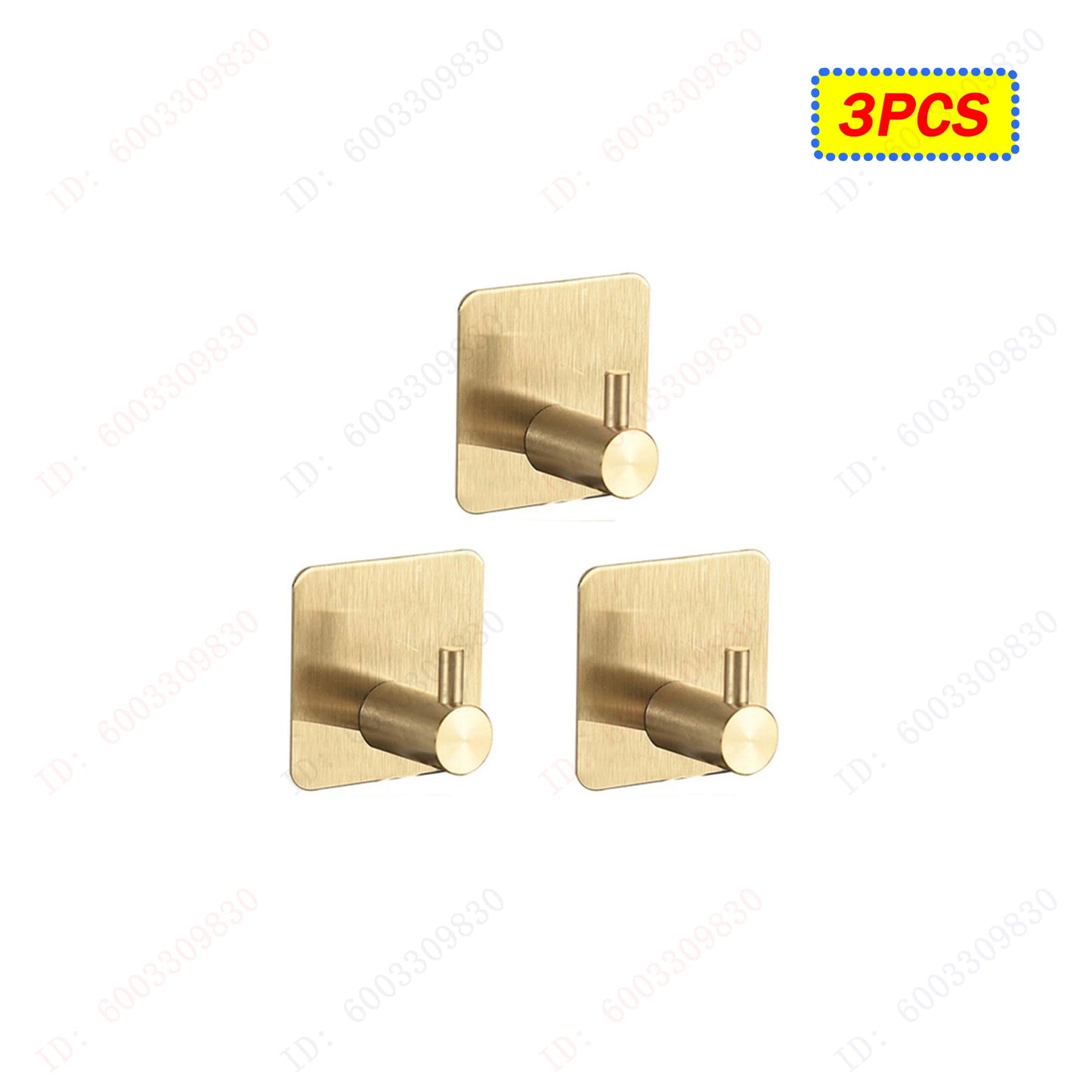 6/3PCS Strong Adhesive Wall Hooks,Self-adhesive Hooks,Towels Hanger Hook,Coat Hanging Rack,Key Holder,Bathroom Accessories