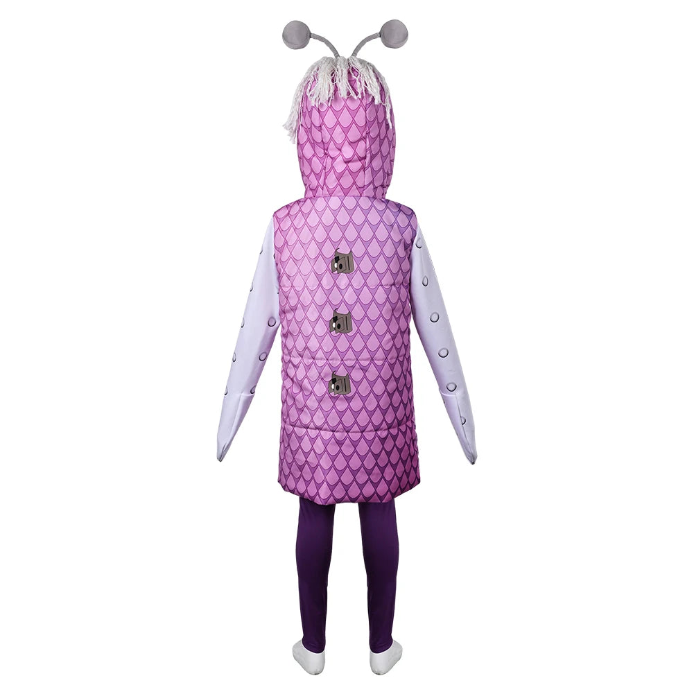 Cartoon Movie Monsters Company Boo Cosplay Costume for Kids Children Boys Girls Roleplay Clothing Halloween Carnival Party Suit