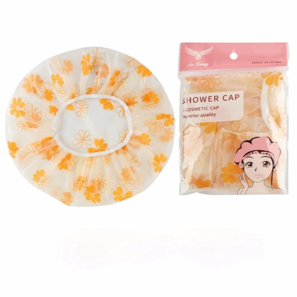 Durable Dustproof Shower Cap Oil-proof Fume Prevention Waterproof Bathing Cap Dry Hair Cap Household