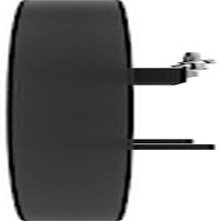 Round Rubber Wall Mirror 37 Inch Diameter With Protective Rubber Frame