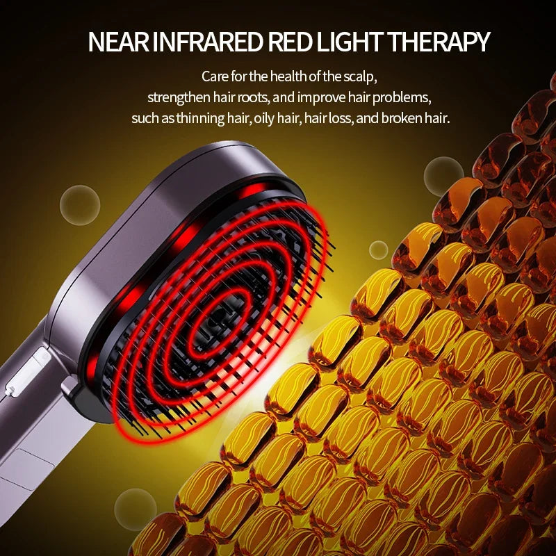 Electric Hair Brush Spray Essential Oil Massage Comb For Head Hair Follicle Repairing Hair Care