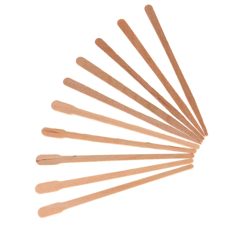 50/100Pcs Wooden Body Hair Removal Sticks for Woman, Wax Waxing, Disposable Sticks, Beauty Toiletry Kits, Wood Tongue Depressor