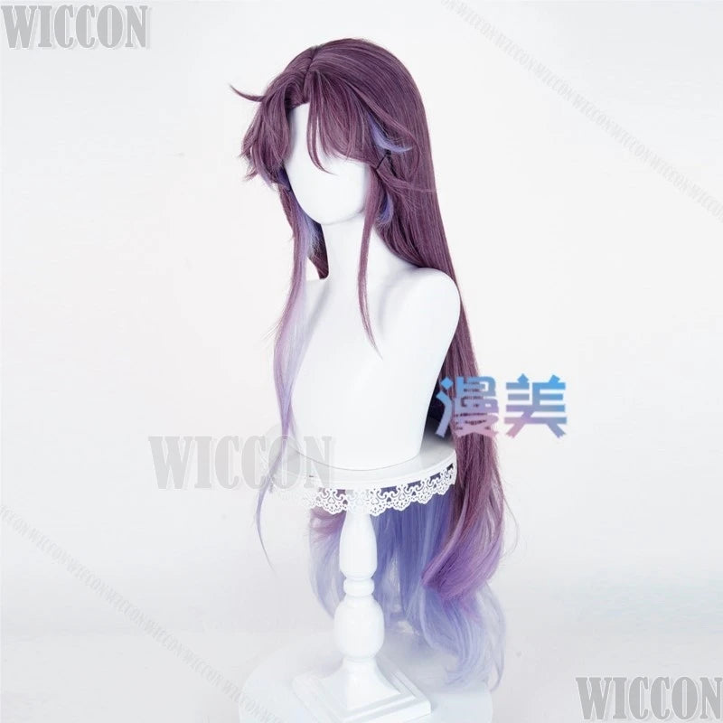 Merman Rafayel Lemurian Sea God Game Love And Deepspace Cosplay Long Purple Hair Wig 3D Prop Man Sexy Outfit Halloween Comic Con