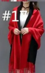 New Colors Black Women Outstreet Loose Knitwear Capes Solid Autumn Winter Knitted Batwing Sleeves Long Poncho Female Tassel Coat