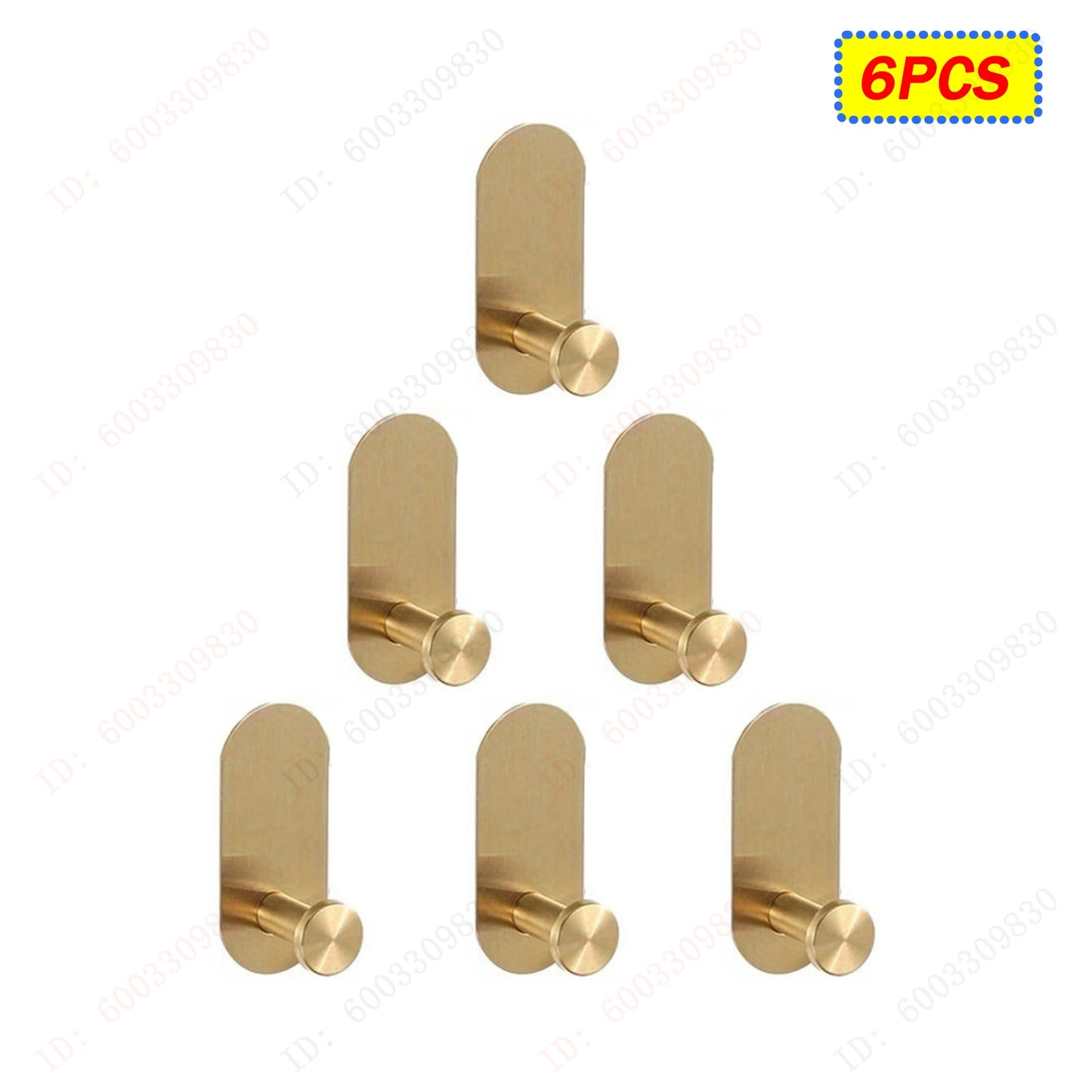 6/3PCS Strong Adhesive Wall Hooks,Self-adhesive Hooks,Towels Hanger Hook,Coat Hanging Rack,Key Holder,Bathroom Accessories