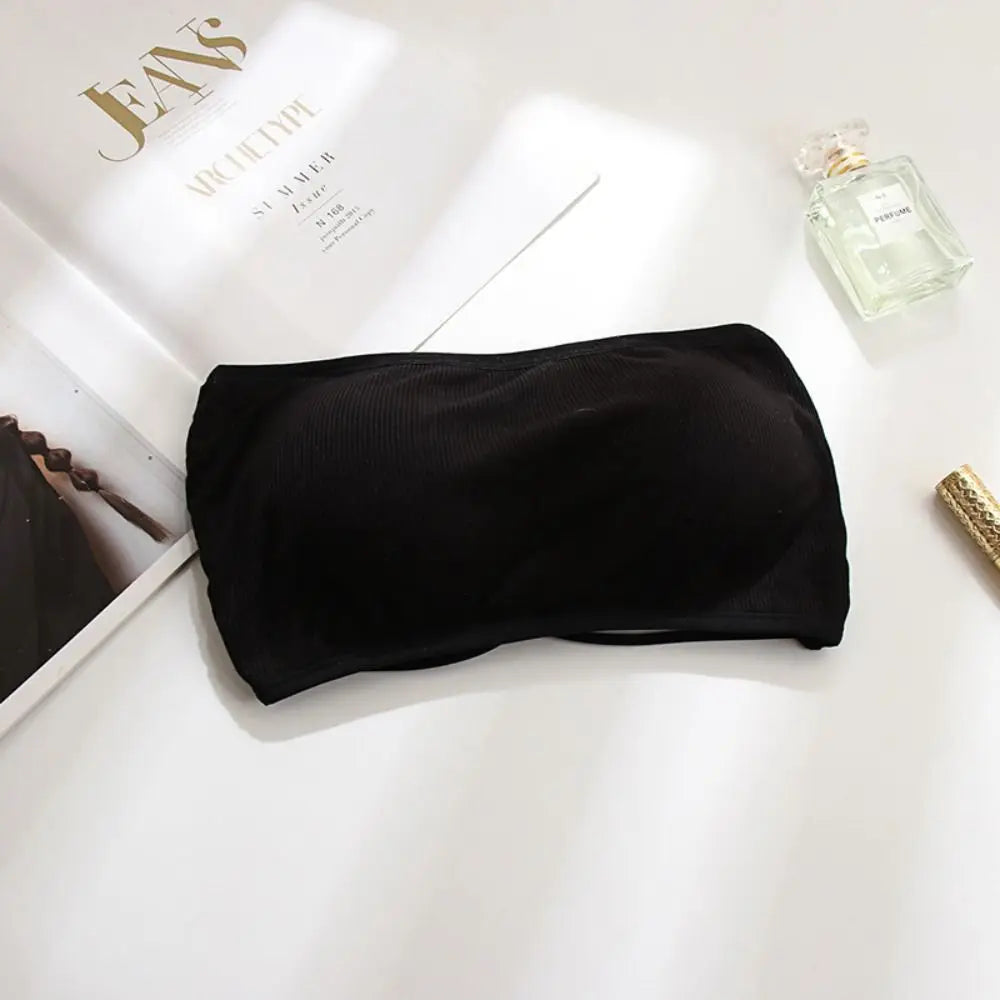 Invisible Chest Strapless Bra Fashion Cotton Sexy Tube Top Inside Dress Female Lingerie Chest Wraps Summer