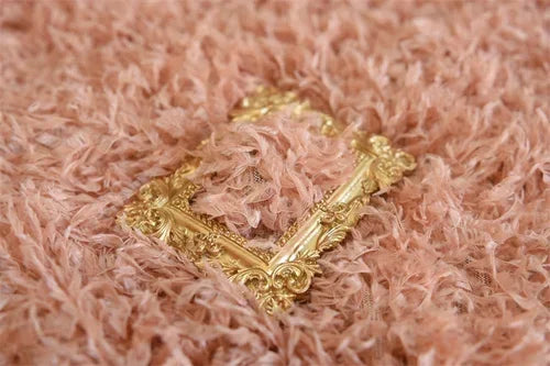 Feather Tassel Velvet Fabric Shooting Background Baby Clothes Pillow Dresses DIY Stage Apparel Designer Sewing Material Cloth