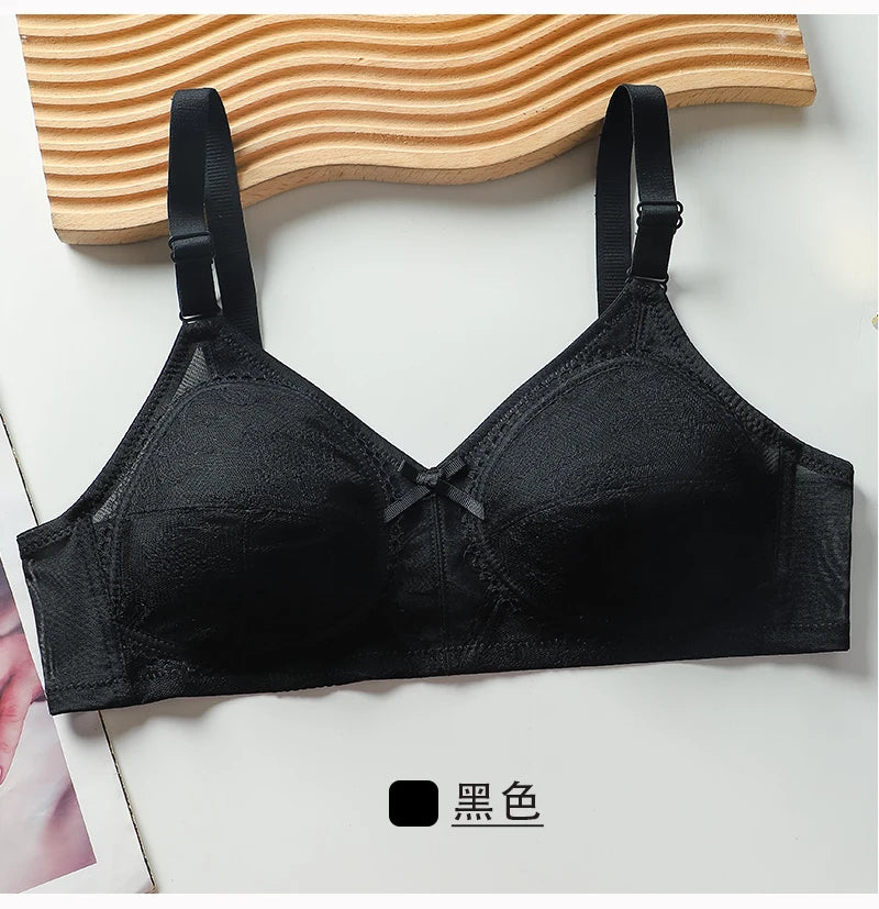 Yenlice Big Size Bras For Women Bralette C cup 4 Colors New Lace Bra Wireless Push Up Underwear Sexy Lingerie Soft Thin Bras