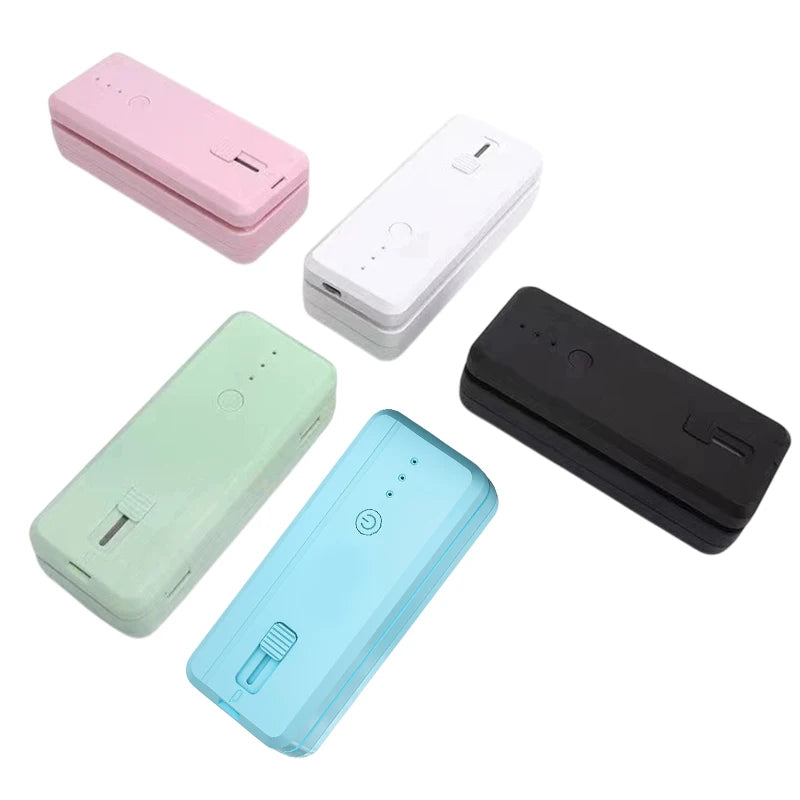1300mAh Rechargeable Mini Bag Sealer and Cutter, 3 Variable Heat Modes, Widened Thermal Strip