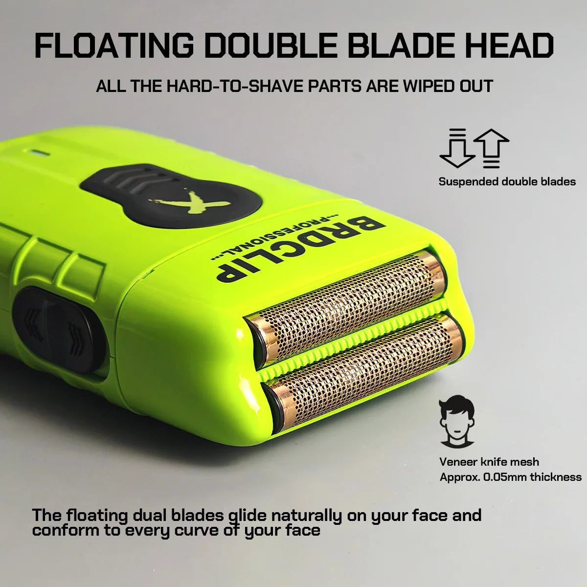 Professional Barber Set BRDCLIP FA1T 2PCS SET Green 7700RPM 8200RPM High Power Speeding Hair Trimmer Machine with Charge FOR MEN