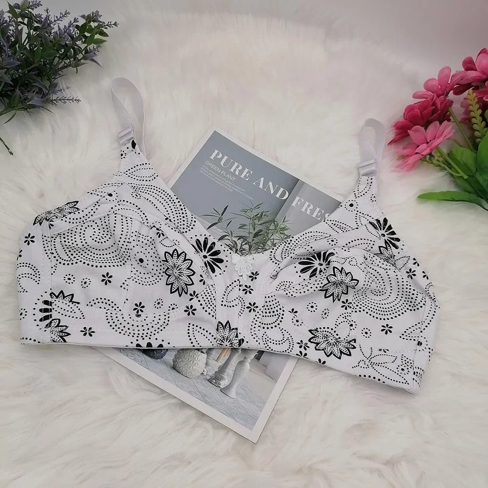 Large Size 44D-54F Sexy Bra for Women DEMI push up Ladies Underwear Wireless Lingerie Brassiere Comfortable Cotton Bralette C30