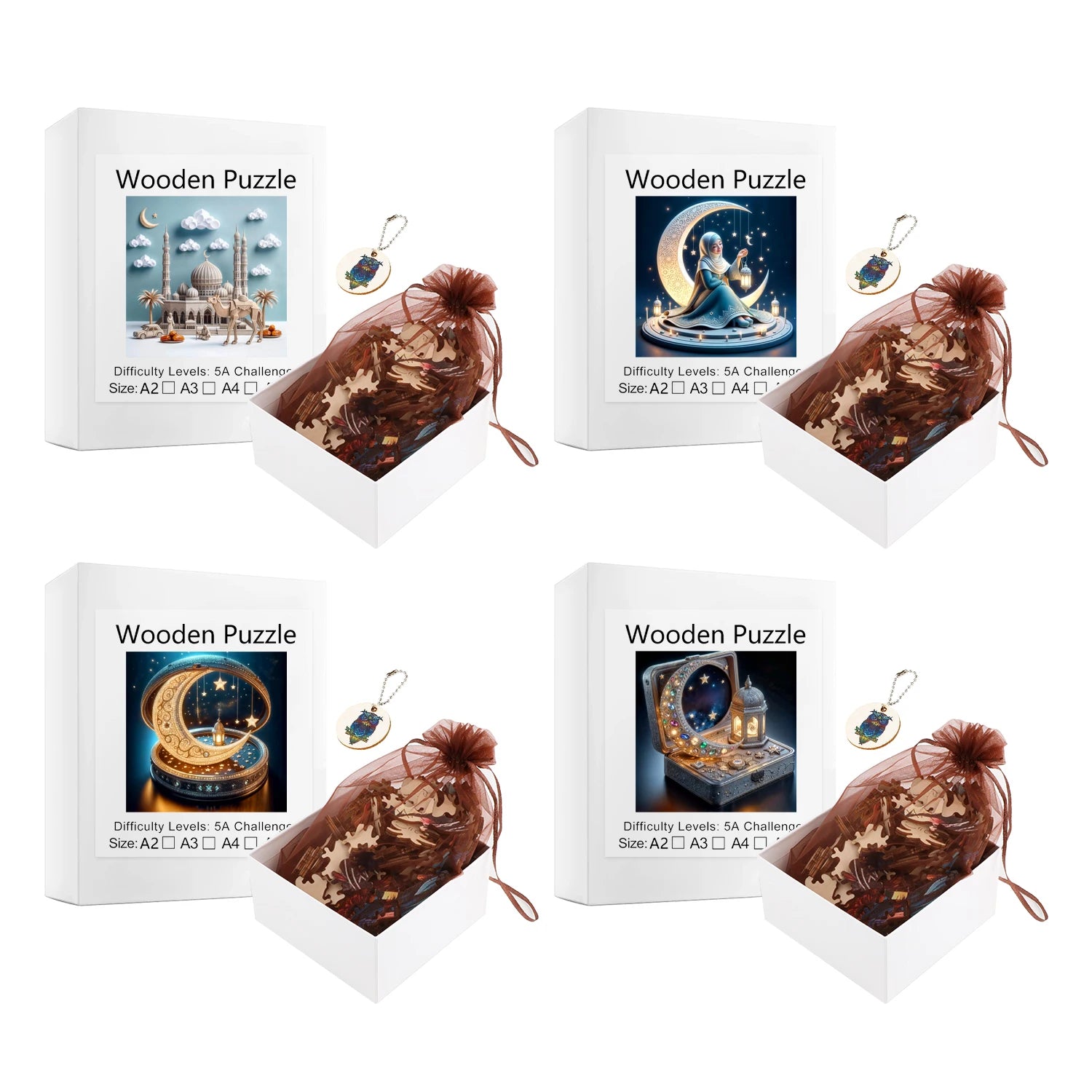 Moon Moonlight Lamp Goddess Puzzles High Quality Jigsaw Puzzle Wooden Puzzle Best Christmas Gift