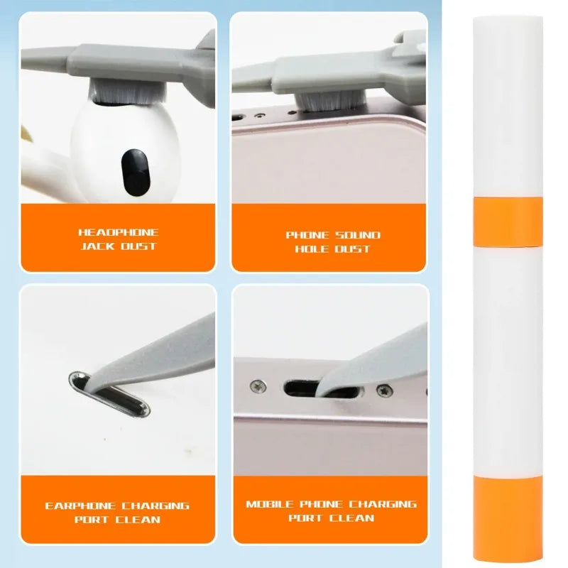 Bluetooth Earphones Cleaner Kit for Airpods Pro 3 2 1 Earbuds Case Cleaning Brush Tools Cleaning Pen for IPhone 16 15 Samsung MI