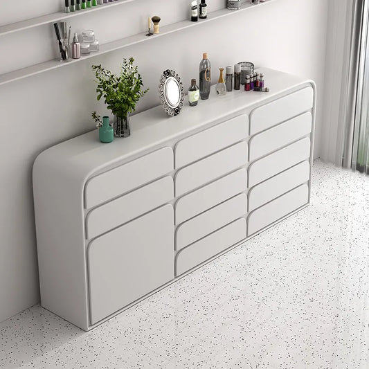 Italian Minimalist Nail Art Display Cabinet Floor Storage Cabinet for Beauty Salon Cosmetics Nail Polish Office Furniture FYMS