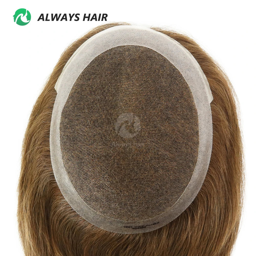 Alwayshair -16" Australia Base Hair Toppers For Woman 7x9 Lace & PU Brazilian Human Hair Toppers Hair Pices for ladies