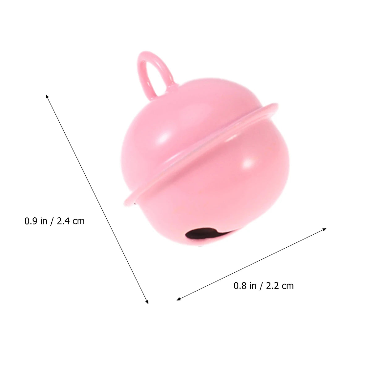 50 Pcs Metal Jingle Bells Christmas Crafting Supplies Round Bell DIY Projects Bright Round Jingle Bells Colored Decorations