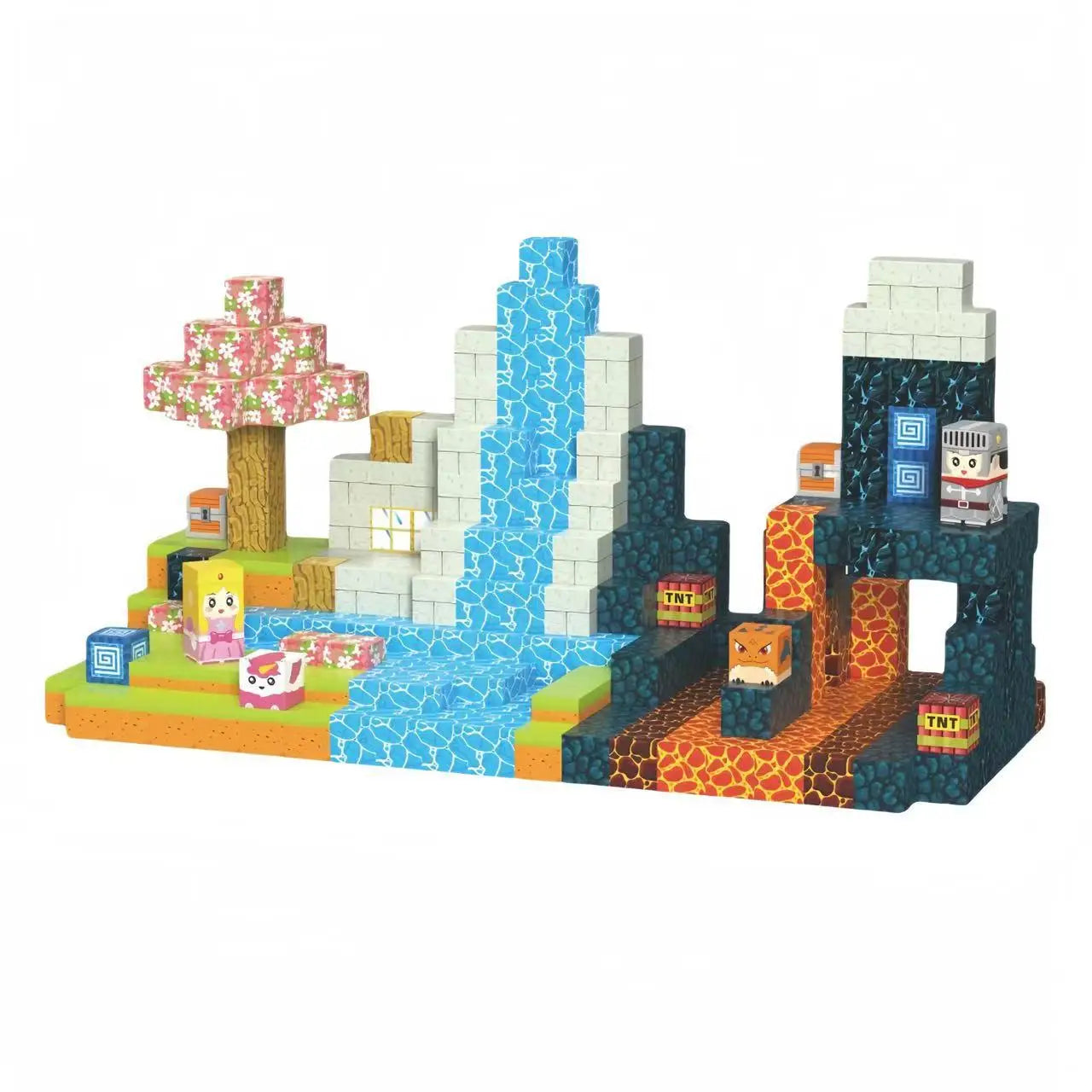 Mine Cube World Magnetic Building Blocks Magnet Set for Boys kids Magnetic Construction Set Stem Sensory Toys for Children Gifts